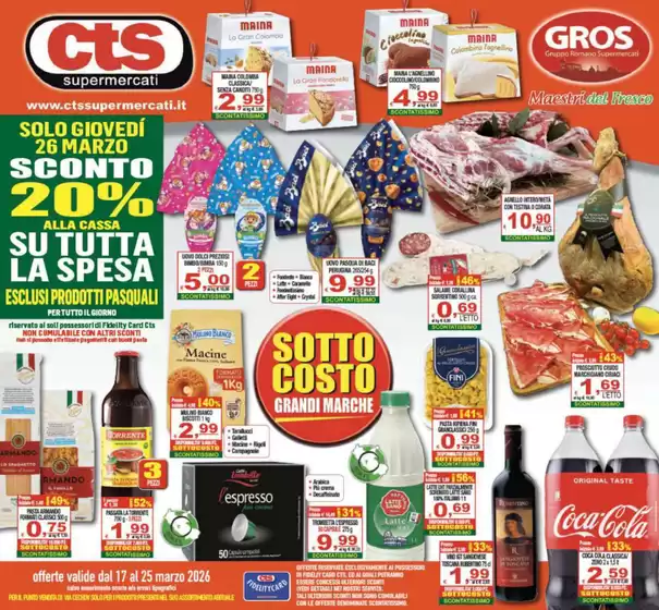 Volantino CTS Supermercati a Genova | Sottocosto | 2026-03-17T00:00:00.000Z - 2026-03-25T00:00:00.000Z