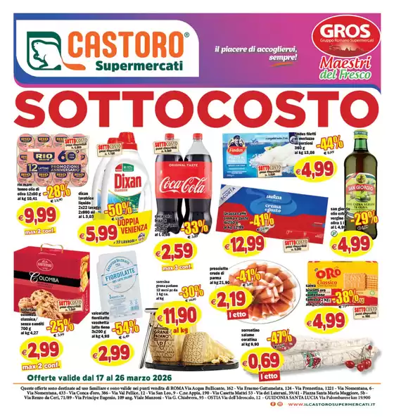Volantino Il Castoro a Genova | Sottocosto | 2026-03-17T00:00:00.000Z - 2026-03-26T00:00:00.000Z