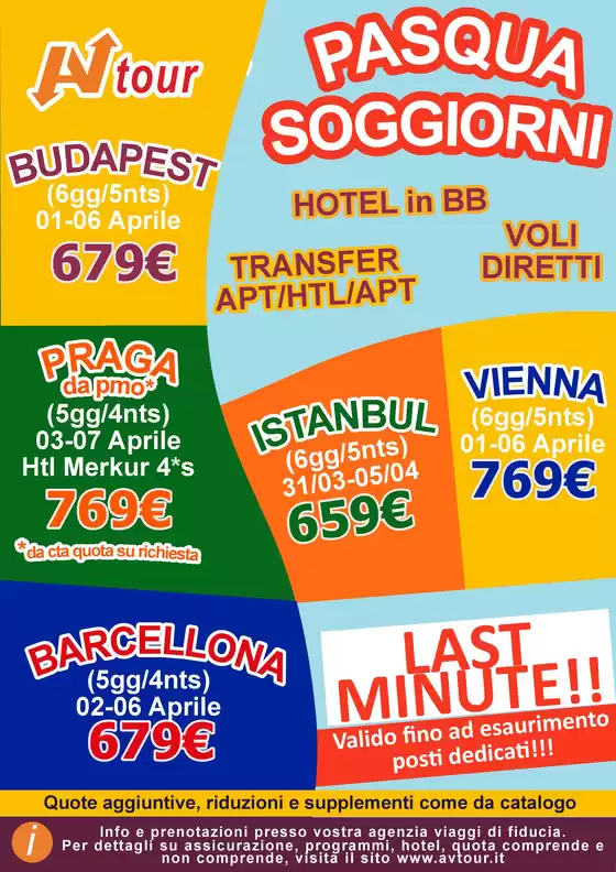 Volantino Av Tour a Perugia | LAST MINUTE VOLOTRASNSFER HTL BB | 2026-03-31T00:00:00.000Z - 2026-04-07T00:00:00.000Z