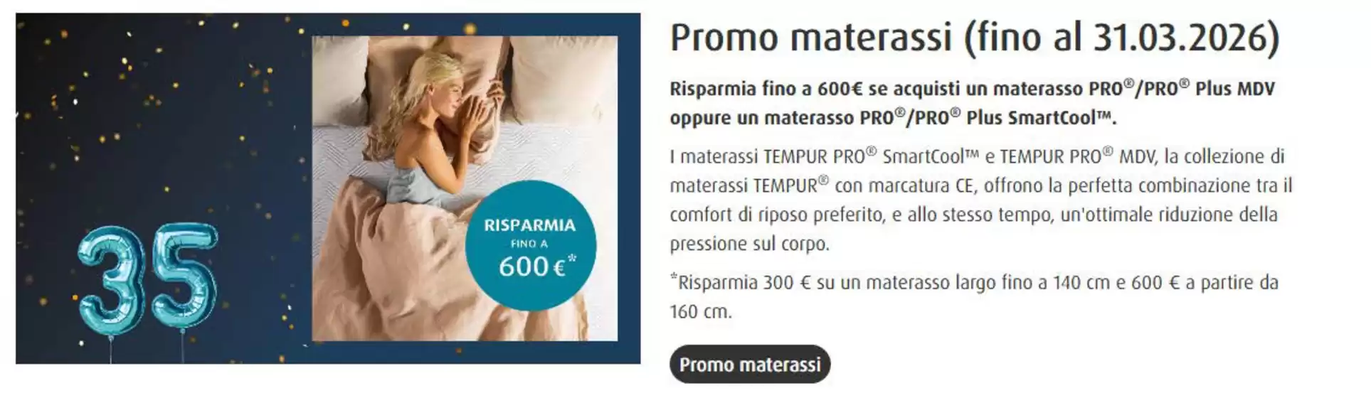 Volantino Tempur materassi a Firenze | Promo | 2026-03-17T00:00:00.000Z - 2026-03-31T00:00:00.000Z