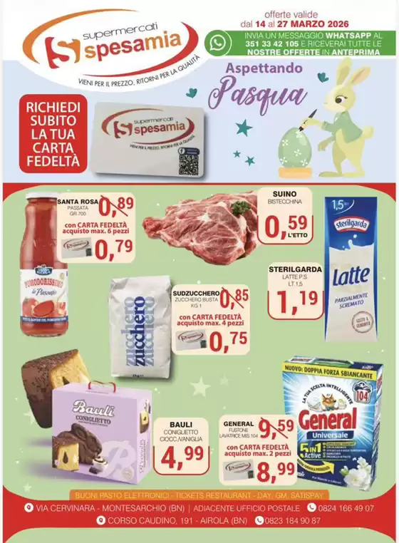 Volantino Supermercati Spesa Mia a Atripalda | Aspettando Pasqua | 2026-03-14T00:00:00.000Z - 2026-03-27T00:00:00.000Z