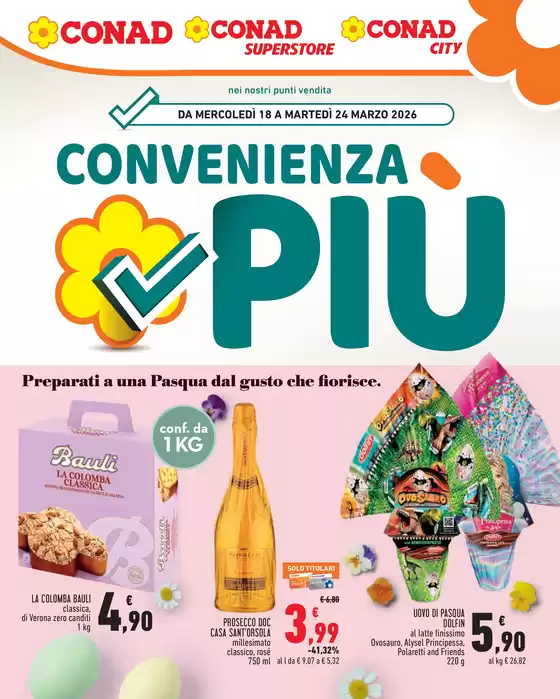 Volantino Conad City a Mondovì | CONVENIENZA PIU  | 2026-03-18T00:00:00.000Z - 2026-03-24T00:00:00.000Z