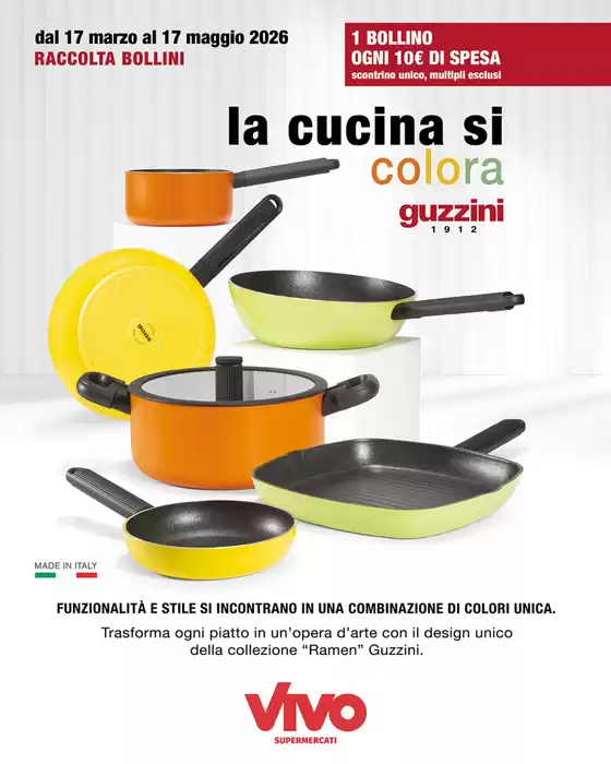 Volantino Vivo Supermercati | La cucina si colora | 2026-03-17T00:00:00.000Z - 2026-05-17T00:00:00.000Z