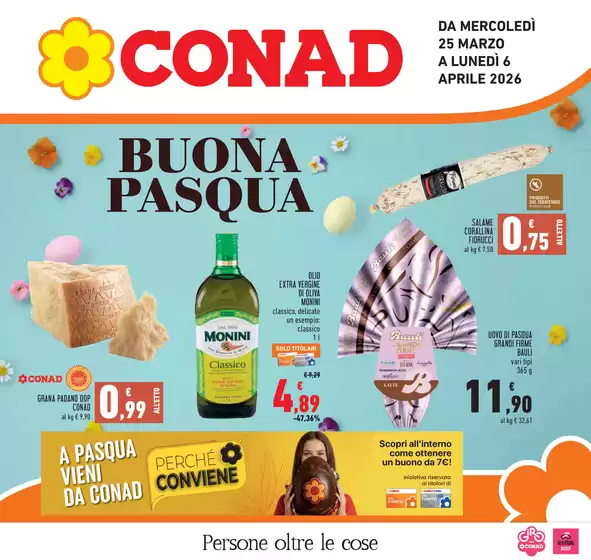 Volantino Conad a Bologna | Buona Pasqua | 2026-03-25T00:00:00.000Z - 2026-04-06T00:00:00.000Z