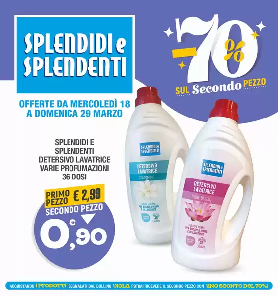 Volantino Splendidi e Splendenti a Follonica | -70% sul secondo pezzo | 2026-03-18T00:00:00.000Z - 2026-03-29T00:00:00.000Z