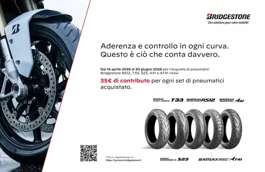 Volantino Trovagomme a Sarzana | 35€ di contributo per ogni set di pneumatici acquistato | 2026-03-18T00:00:00.000Z - 2026-06-30T00:00:00.000Z