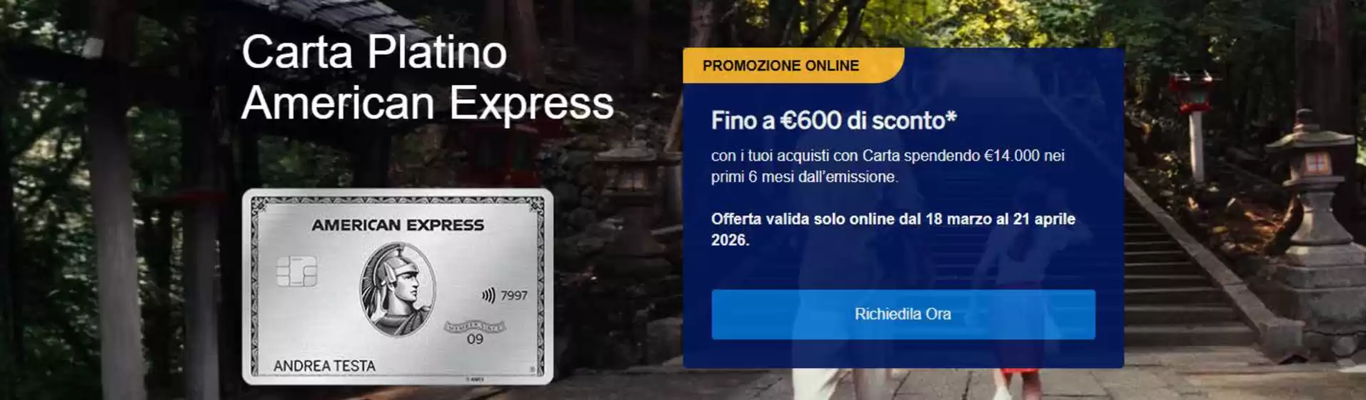 Volantino American Express a Dosolo | Promozione online  | 2026-03-18T00:00:00.000Z - 2026-04-21T00:00:00.000Z