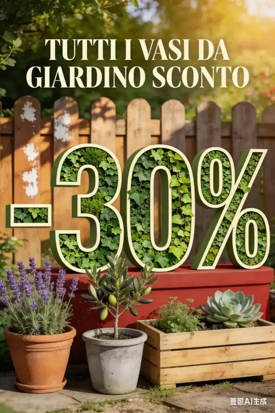 Volantino Superstore a Genova | Tutti i vasi da giardino sconto -30% | 2026-03-18T00:00:00.000Z - 2026-04-01T00:00:00.000Z