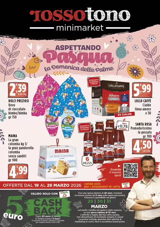 Volantino Rossotono Minimarket a Mangone | Aspettando pasqua | 2026-03-19T00:00:00.000Z - 2026-03-28T00:00:00.000Z