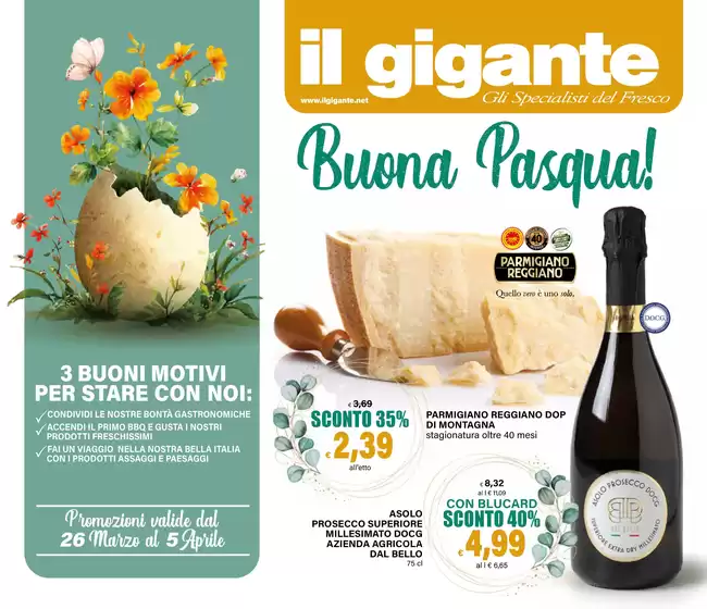 Volantino Il Gigante a Empoli | Buona pasqua! | 2026-03-26T00:00:00.000Z - 2026-04-05T00:00:00.000Z