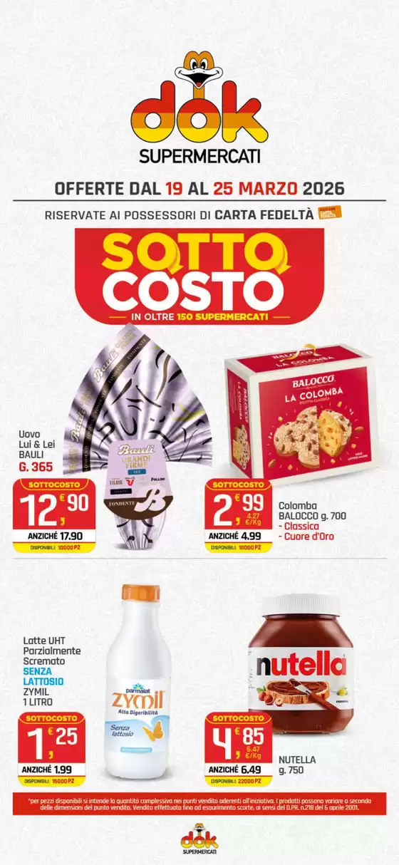 Volantino Dok a Pantigliate | Sottocosto | 2026-03-19T00:00:00.000Z - 2026-03-25T00:00:00.000Z