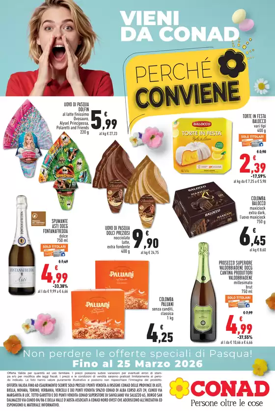 Volantino Spazio Conad a Corato | OFFERTE SPECIALI DI PASQUA  | 2026-03-19T00:00:00.000Z - 2026-03-25T00:00:00.000Z
