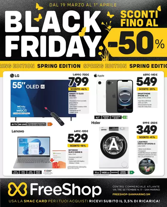 Volantino Freeshop a Roma | Sconti fino al -50% | 2026-03-19T00:00:00.000Z - 2026-04-01T00:00:00.000Z