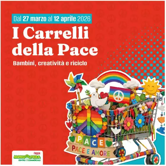 Volantino Mongolfiera Foggia a Genova | I carrelli della pace | 2026-03-27T00:00:00.000Z - 2026-04-12T00:00:00.000Z