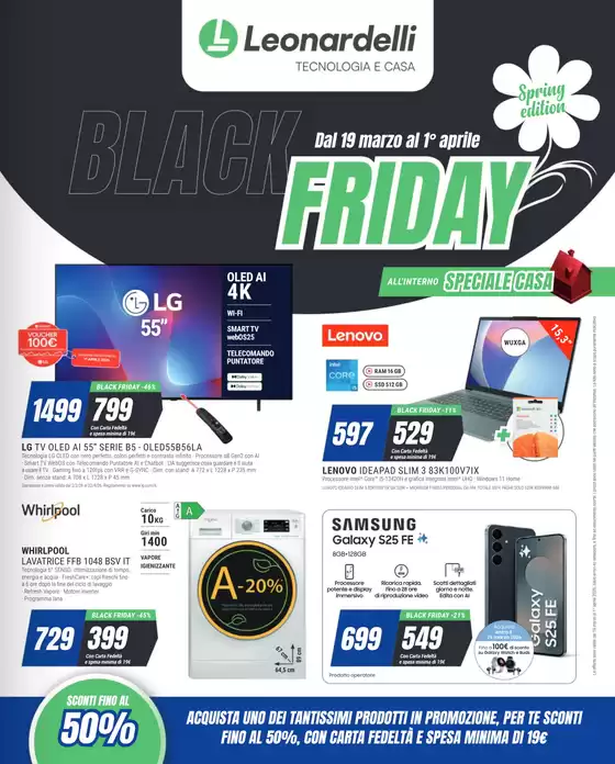 Volantino Leonardelli a Roma | Black Friday - Spring Edition | 2026-03-19T00:00:00.000Z - 2026-04-01T00:00:00.000Z