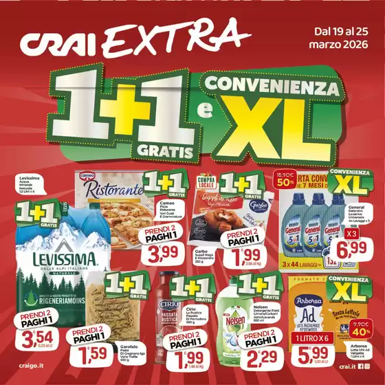 Volantino Crai a Matera | 11 GRATIS E CONVENIENZA XL | 2026-03-19T00:00:00.000Z - 2026-03-25T00:00:00.000Z
