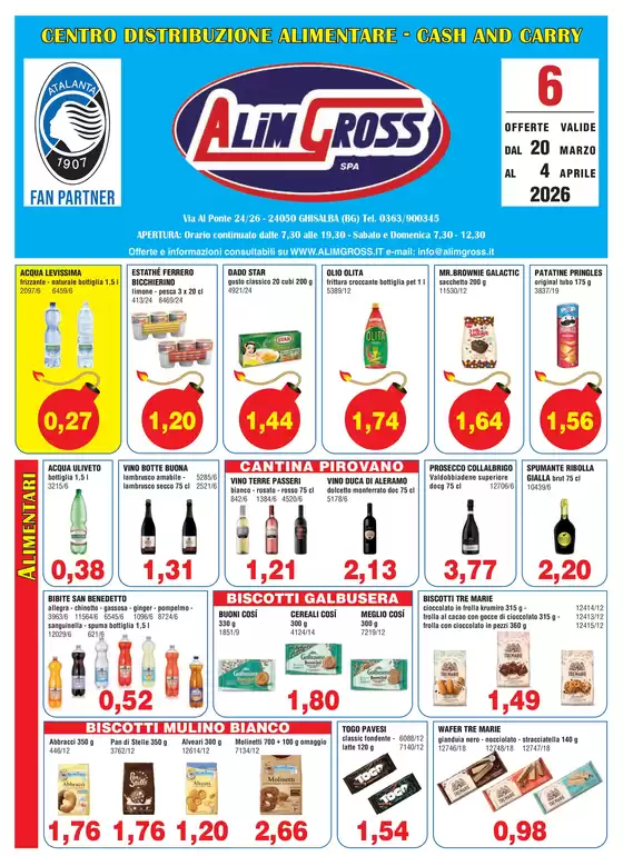 Volantino Alimgross a Palermo | OFFERTE VALIDE DAL 20 MARZO AL 4 APRILE 2026 | 2026-03-20T00:00:00.000Z - 2026-04-04T00:00:00.000Z