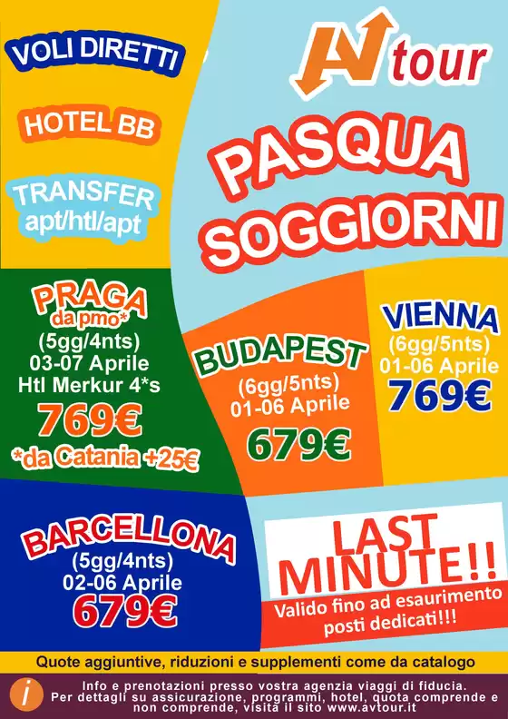 Volantino Av Tour a Breganze | Pasqua soggiorni | 2026-04-01T00:00:00.000Z - 2026-04-07T00:00:00.000Z