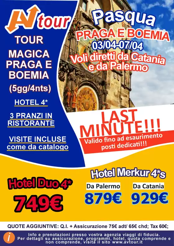 Volantino Av Tour a Almè | LAST MINUTE TOUR MAGICA PRAGA DA CATANIA E DA PALERMO | 2026-04-03T00:00:00.000Z - 2026-04-07T00:00:00.000Z