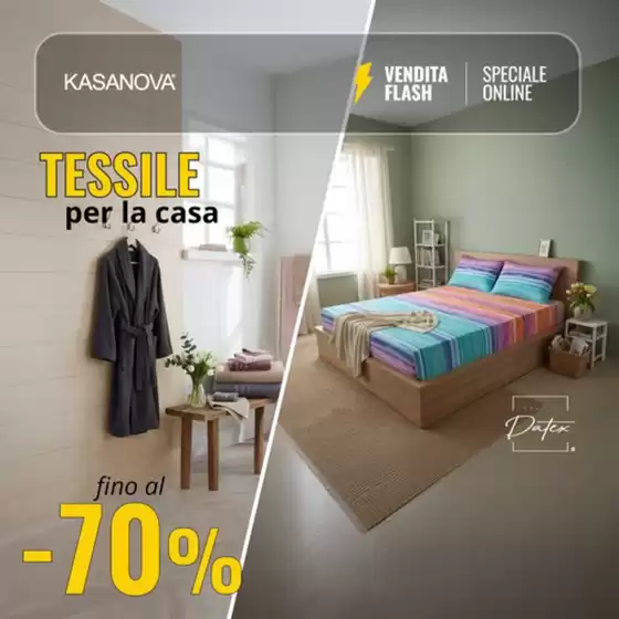 Volantino Kasanova a Baselga di Pinè | Tessile per la casa | 2026-03-20T00:00:00.000Z - 2026-04-02T00:00:00.000Z
