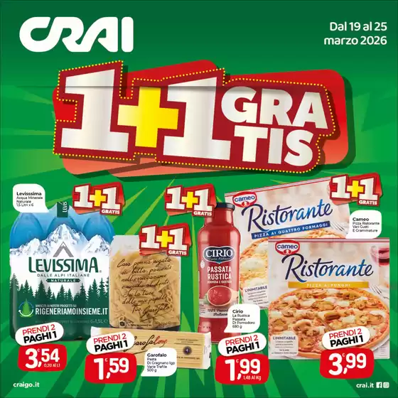 Volantino Crai a Mercogliano | 11 GRATIS | 2026-03-19T00:00:00.000Z - 2026-03-25T00:00:00.000Z