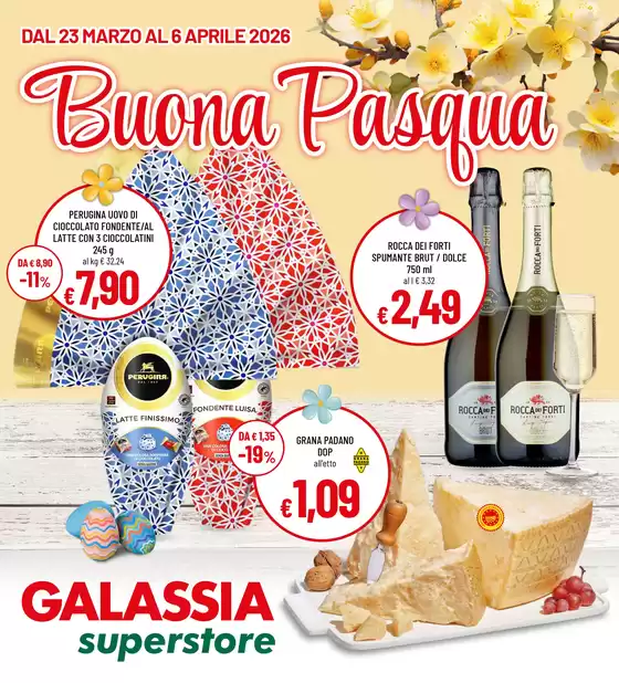 Volantino Galassia a Treviso | Buona Pasqua | 2026-03-23T00:00:00.000Z - 2026-04-06T00:00:00.000Z