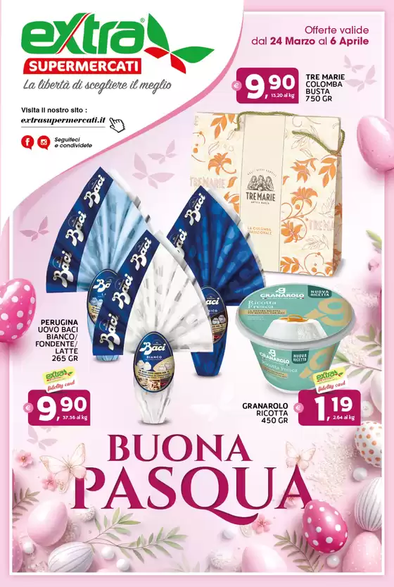 Volantino Extra Supermercati a Alessandria | Buona Pasqua | 2026-03-24T00:00:00.000Z - 2026-04-06T00:00:00.000Z