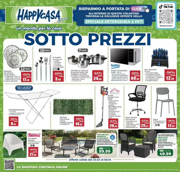 Volantino Happy Casa Store a Perugia | Sotto prezzi | 2026-03-25T00:00:00.000Z - 2026-04-08T00:00:00.000Z