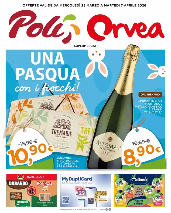 Volantino Orvea | Una pasqua | 2026-03-25T00:00:00.000Z - 2026-04-07T00:00:00.000Z
