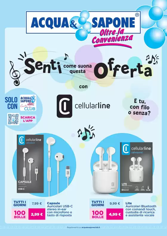 Volantino Acqua & Sapone a Amelia | Senti come suona questa offerta | 2026-03-23T00:00:00.000Z - 2026-03-31T00:00:00.000Z