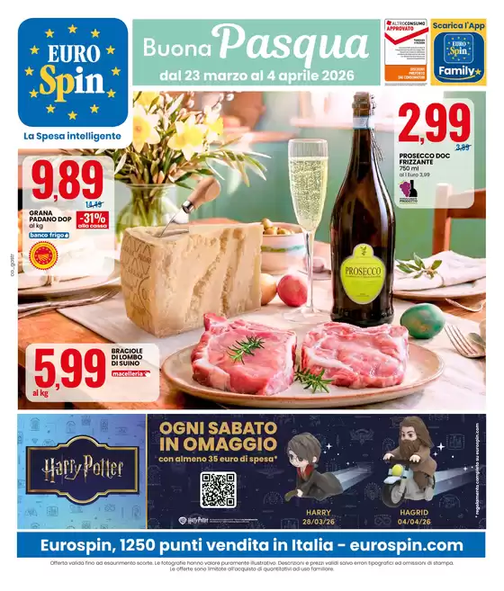 Volantino Eurospin a Saltrio | Buona Pasqua | 2026-03-23T00:00:00.000Z - 2026-04-04T00:00:00.000Z