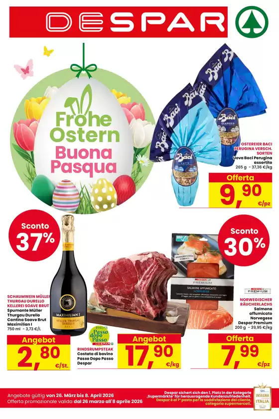 Volantino Despar a Terlizzi | Tradizionali pasquali | 2026-03-26T00:00:00.000Z - 2026-04-08T00:00:00.000Z