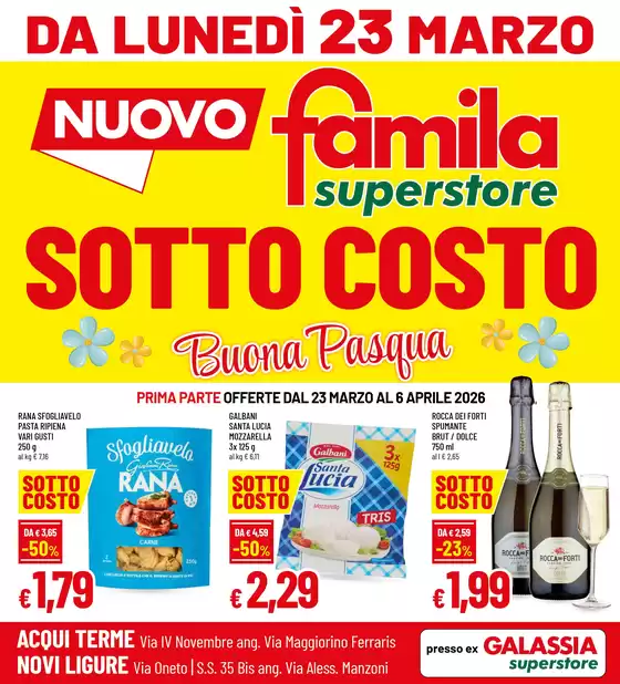 Volantino Famila Superstore | Sottocosto | 2026-03-23T00:00:00.000Z - 2026-04-06T00:00:00.000Z