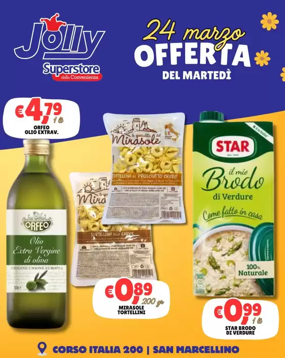 Volantino Jolly Market a Monfalcone | Offerta | 2026-03-24T00:00:00.000Z - 2026-03-24T00:00:00.000Z