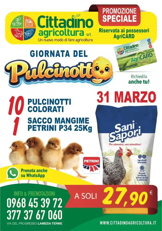 Volantino Cittadino Agricoltura a Monfalcone | Giornata del Pulcinott | 2026-03-24T00:00:00.000Z - 2026-03-31T00:00:00.000Z