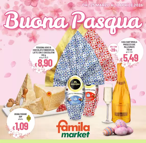 Volantino Famila Market a Castel Madama | BUONA PASQUA | 2026-03-25T00:00:00.000Z - 2026-04-07T00:00:00.000Z