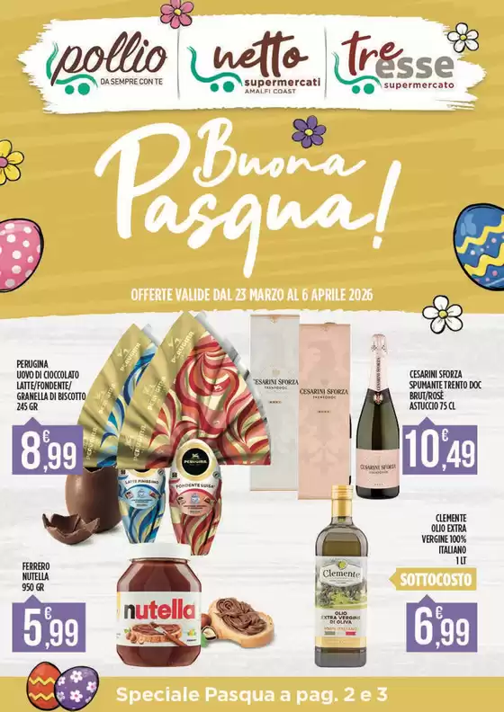 Volantino Supermercato Pollio a Lagundo | Buona pasqua | 2026-03-23T00:00:00.000Z - 2026-04-06T00:00:00.000Z