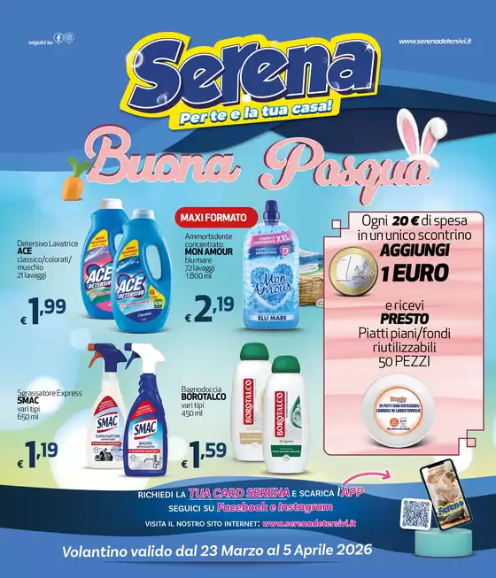 Volantino Serena Detersivi a Molfetta | Buona pasqua | 2026-03-23T00:00:00.000Z - 2026-04-05T00:00:00.000Z