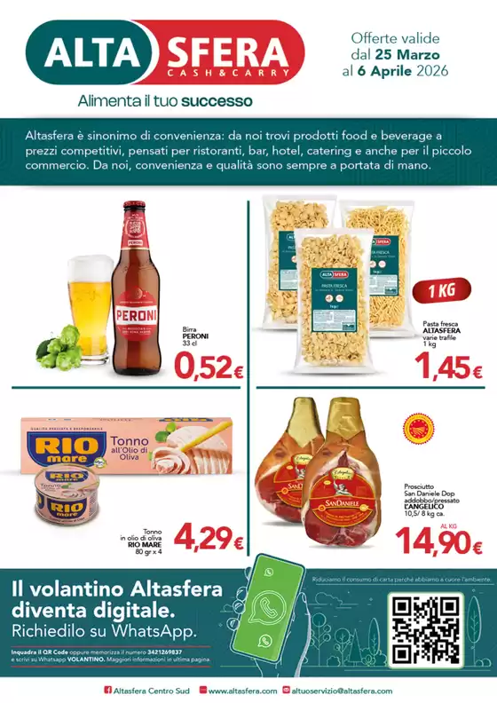 Volantino Altasfera a Tremestieri Etneo | Offerte valide dal 25 Marzo al 6 Aprile 2026 | 2026-03-25T00:00:00.000Z - 2026-04-06T00:00:00.000Z