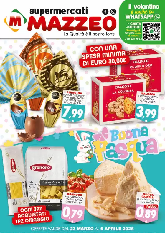 Volantino Mazzeo Supermercati a  | Buona Pasqua | 2026-03-25T00:00:00.000Z - 2026-04-06T00:00:00.000Z