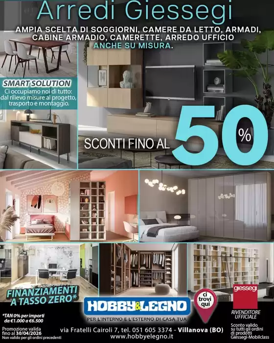 Volantino Hobby & Legno | Sconti fino al 50% | 2026-03-25T00:00:00.000Z - 2026-04-30T00:00:00.000Z