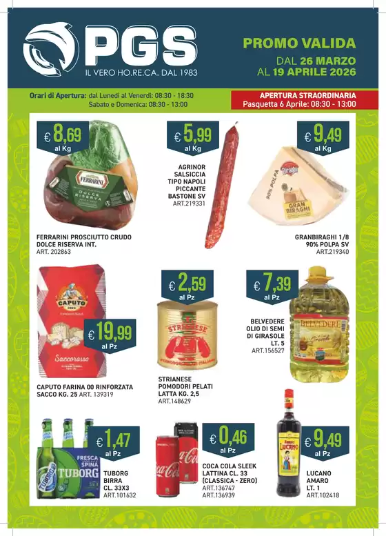 Volantino PGS Cash&Carry a Castelletto sopra Ticino | Dal 26 marzo al 19 aprile 2026 | 2026-03-26T00:00:00.000Z - 2026-04-19T00:00:00.000Z