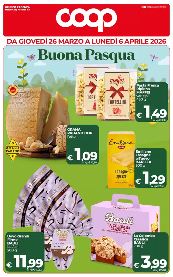 Volantino Coop a Rovigo | Buona pasqua | 2026-03-26T00:00:00.000Z - 2026-04-06T00:00:00.000Z