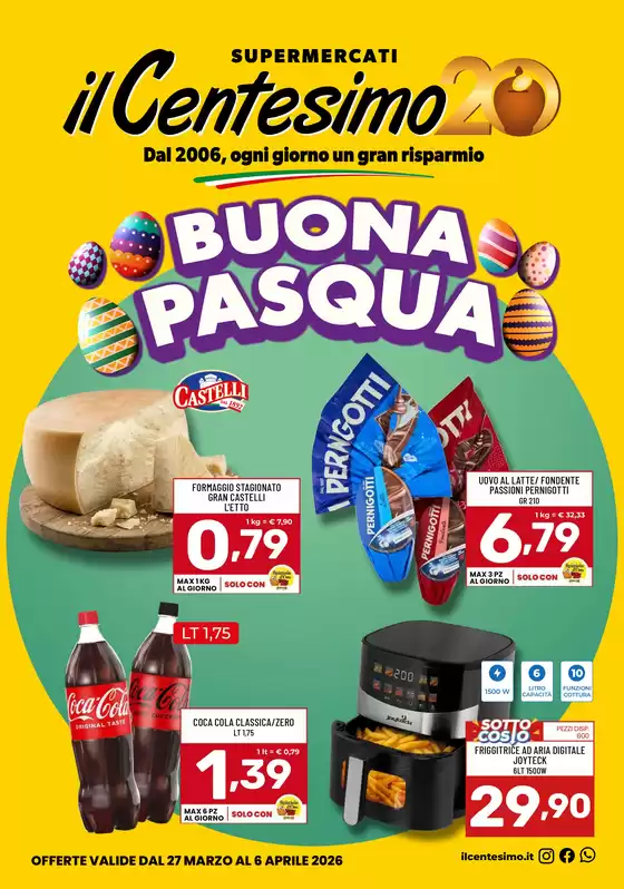 Volantino Il Centesimo | Buona Pasqua | 2026-03-27T00:00:00.000Z - 2026-04-06T00:00:00.000Z