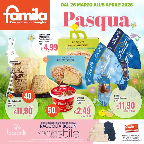 Volantino Famila | Pasqua  | 2026-03-26T00:00:00.000Z - 2026-04-08T00:00:00.000Z