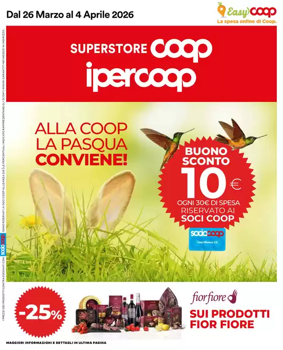 Volantino Superstore Coop a Camposampiero | Alla Coop la Pasqua conviene! | 2026-03-26T00:00:00.000Z - 2026-04-04T00:00:00.000Z