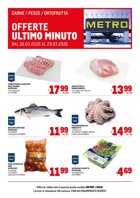 Volantino Metro a Camposampiero | Offerte freschissimi | 2026-03-26T00:00:00.000Z - 2026-03-29T00:00:00.000Z