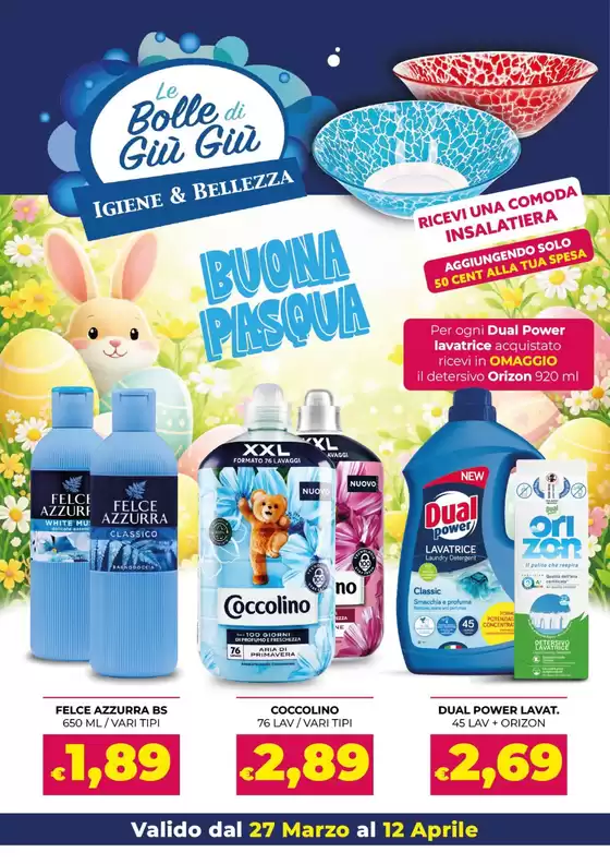 Volantino Le Bolle di Giù Giù a Cesano Maderno | Buona Pasqua | 2026-03-26T00:00:00.000Z - 2026-04-12T00:00:00.000Z