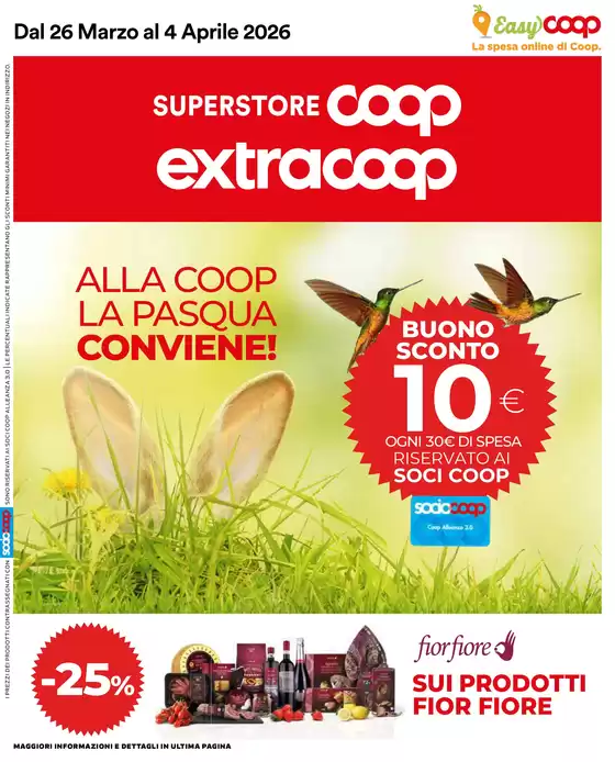 Volantino Extracoop | Alla Coop la Pasqua conviene! | 2026-03-26T00:00:00.000Z - 2026-04-04T00:00:00.000Z