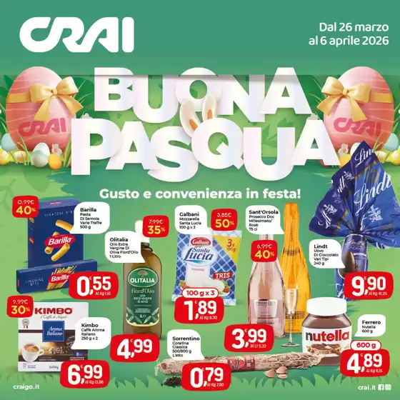 Volantino Crai a Cagliari | BUONA PASQUA | 2026-03-26T00:00:00.000Z - 2026-04-06T00:00:00.000Z